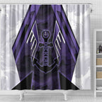 Fremantle Football Shower Curtain Dockers Anchor Sporty Style