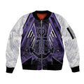 Custom Fremantle Football Sleeve Zip Bomber Jacket Dockers Anchor Sporty Style