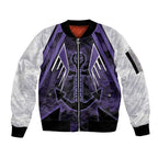 Custom Fremantle Football Sleeve Zip Bomber Jacket Dockers Anchor Sporty Style