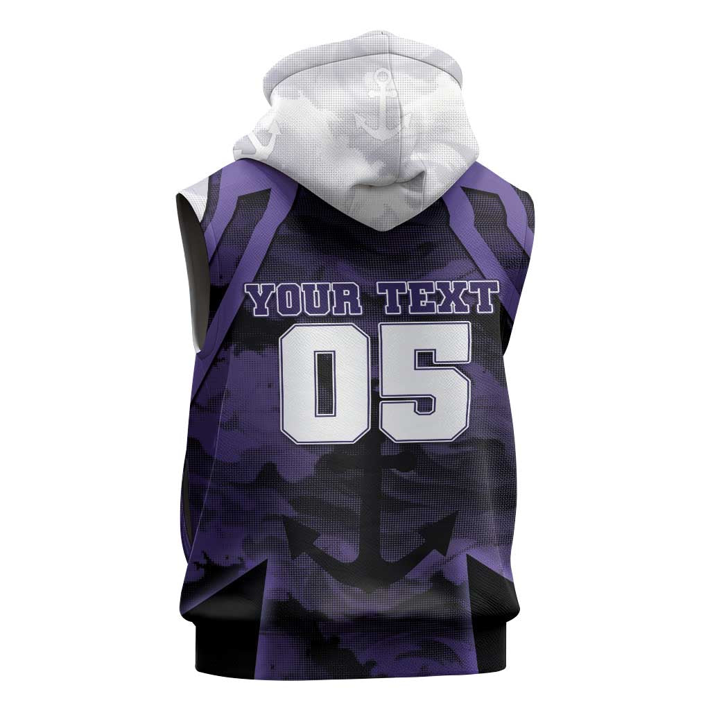 Custom Fremantle Football Sleeveless Hoodie Dockers Anchor Sporty Style
