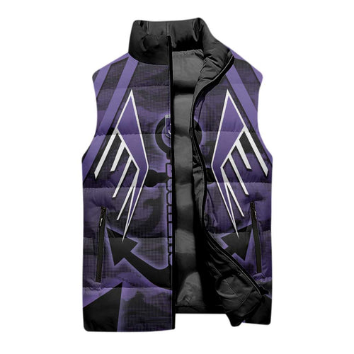 Custom Fremantle Football Sleeveless Puffer Jacket Dockers Anchor Sporty Style
