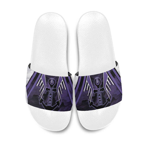 Fremantle Football Slide Sandals Dockers Anchor Sporty Style
