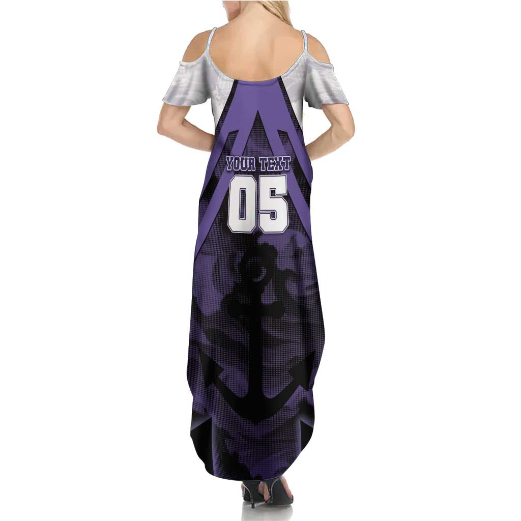 Custom Fremantle Football Summer Maxi Dress Dockers Anchor Sporty Style