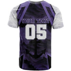 Custom Fremantle Football T Shirt Dockers Anchor Sporty Style