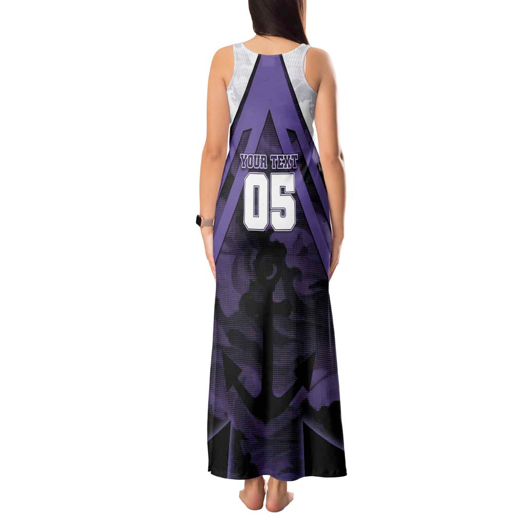 Custom Fremantle Football Tank Maxi Dress Dockers Anchor Sporty Style