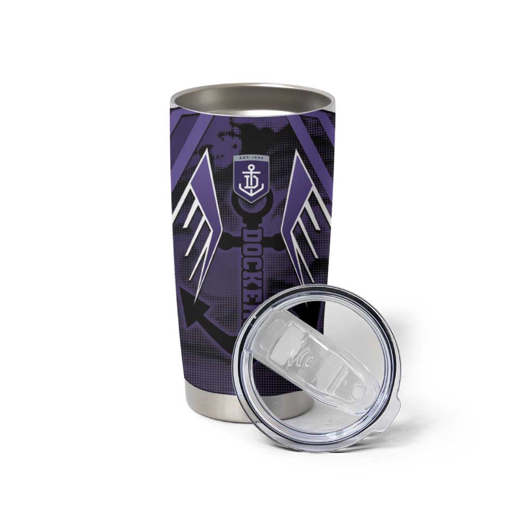 Custom Fremantle Football Tumbler Cup Dockers Anchor Sporty Style