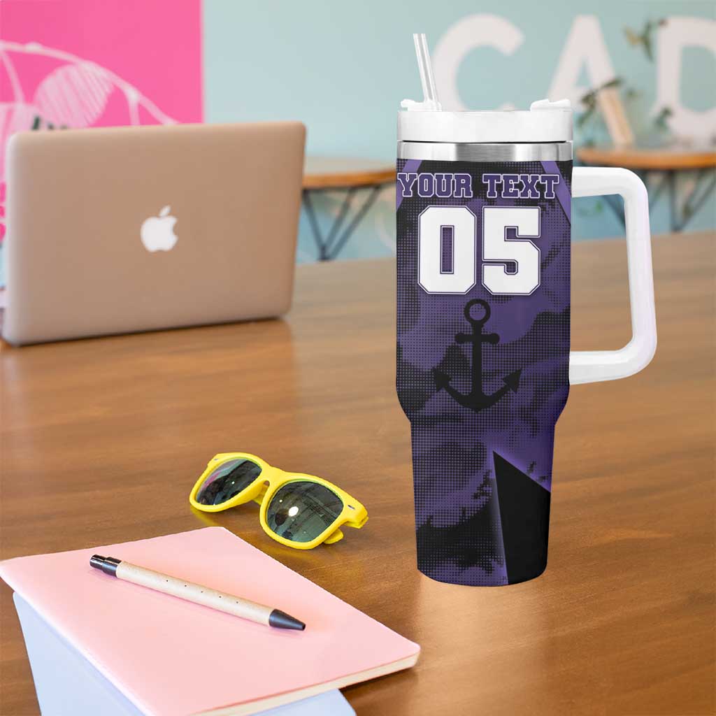 Custom Fremantle Football Tumbler With Handle Dockers Anchor Sporty Style
