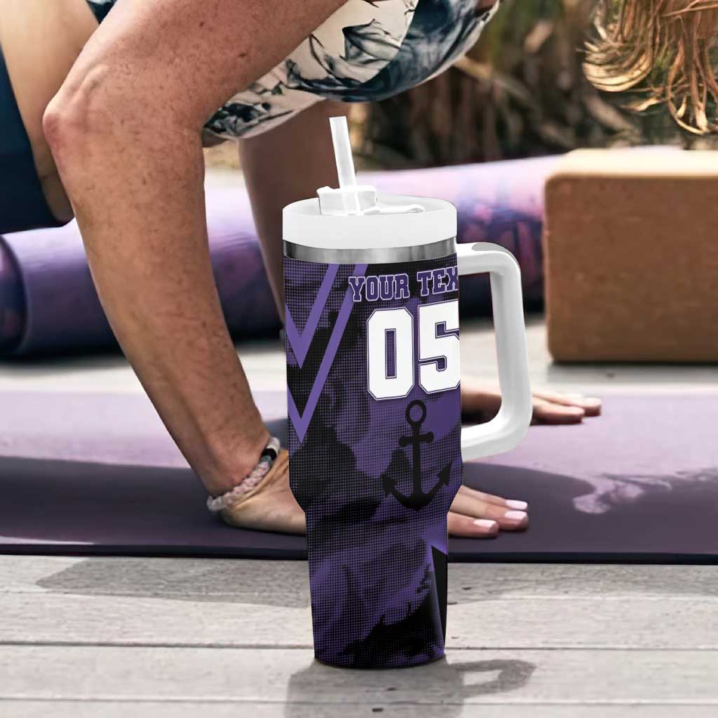 Custom Fremantle Football Tumbler With Handle Dockers Anchor Sporty Style