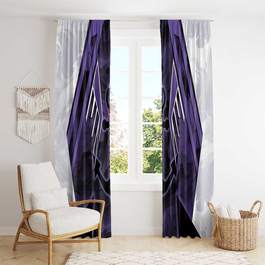 Fremantle Football Window Curtain Dockers Anchor Sporty Style