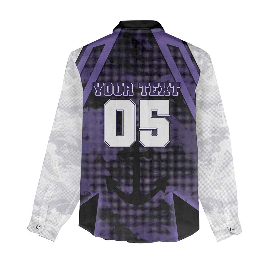 Custom Fremantle Football Women Casual Shirt Dockers Anchor Sporty Style