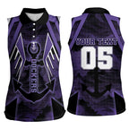 Custom Fremantle Football Women Sleeveless Polo Shirt Dockers Anchor Sporty Style