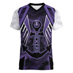 Custom Fremantle Football Women V-Neck T-Shirt Dockers Anchor Sporty Style