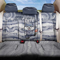 Geelong Navy Back Car Seat Cover Playful Cat Kicking Ball