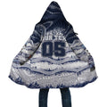 Custom Geelong Navy Cloak Playful Cat Kicking Ball