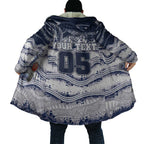 Custom Geelong Navy Cloak Playful Cat Kicking Ball