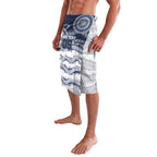 Custom Geelong Navy Lavalava Playful Cat Kicking Ball