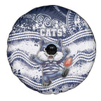 Geelong Navy Spare Tire Cover Playful Cat Kicking Ball