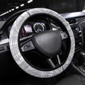 Geelong Navy Steering Wheel Cover Playful Cat Kicking Ball
