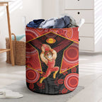 Gold Coast Suns Red Laundry Basket Football Player Sun Emblem Dynamic