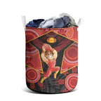 Gold Coast Suns Red Laundry Basket Football Player Sun Emblem Dynamic
