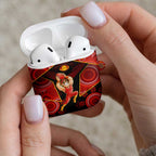 Gold Coast Suns Red AirPods Case Football Player Sun Emblem Dynamic