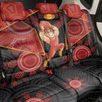 Gold Coast Suns Red Back Car Seat Cover Football Player Sun Emblem Dynamic