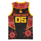 Custom Gold Coast Suns Red Basketball Jersey Football Player Sun Emblem Dynamic