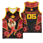 Custom Gold Coast Suns Red Basketball Jersey Football Player Sun Emblem Dynamic