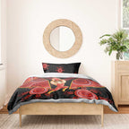 Gold Coast Suns Red Bedding Set Football Player Sun Emblem Dynamic