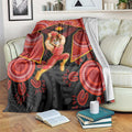 Gold Coast Suns Red Blanket Football Player Sun Emblem Dynamic