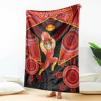Gold Coast Suns Red Blanket Football Player Sun Emblem Dynamic