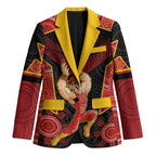 Custom Gold Coast Suns Red Blazer Football Player Sun Emblem Dynamic