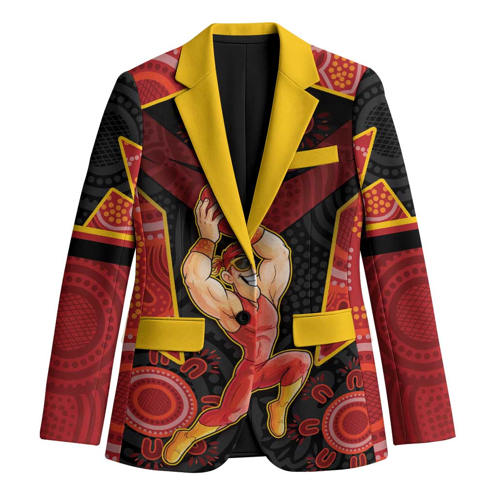Custom Gold Coast Suns Red Blazer Football Player Sun Emblem Dynamic