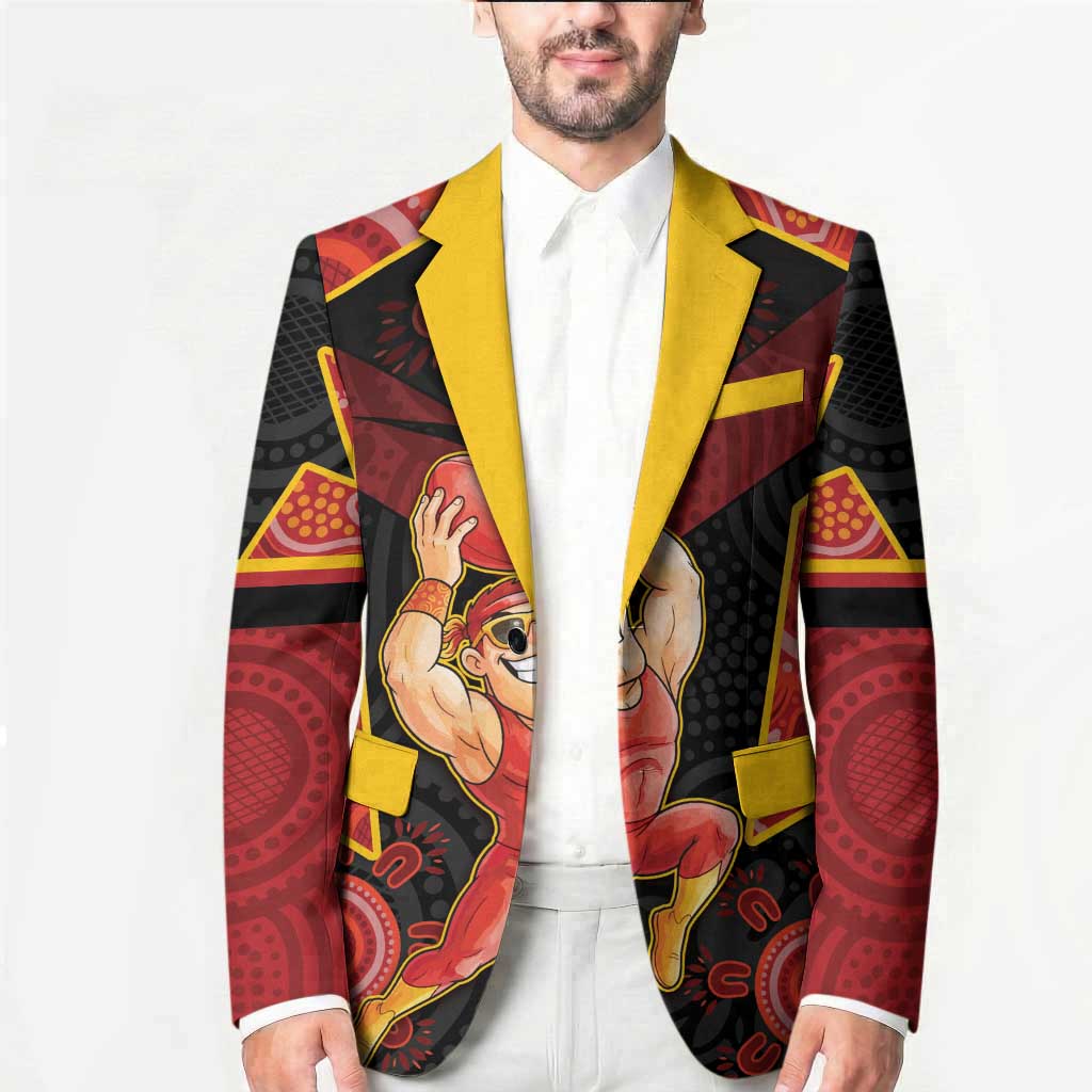 Custom Gold Coast Suns Red Blazer Football Player Sun Emblem Dynamic
