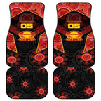 Custom Gold Coast Suns Red Car Mats Football Player Sun Emblem Dynamic