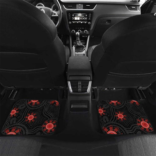 Custom Gold Coast Suns Red Car Mats Football Player Sun Emblem Dynamic