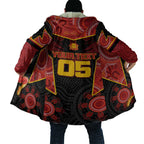 Custom Gold Coast Suns Red Cloak Football Player Sun Emblem Dynamic