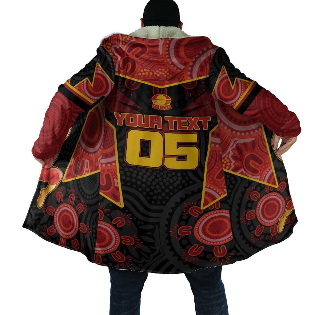 Custom Gold Coast Suns Red Cloak Football Player Sun Emblem Dynamic