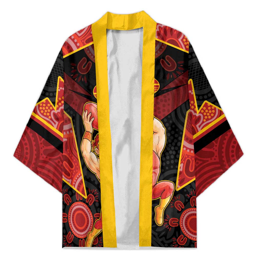 Custom Gold Coast Suns Red Kimono Football Player Sun Emblem Dynamic