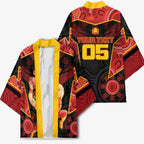 Custom Gold Coast Suns Red Kimono Football Player Sun Emblem Dynamic