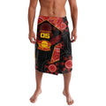 Custom Gold Coast Suns Red Lavalava Football Player Sun Emblem Dynamic
