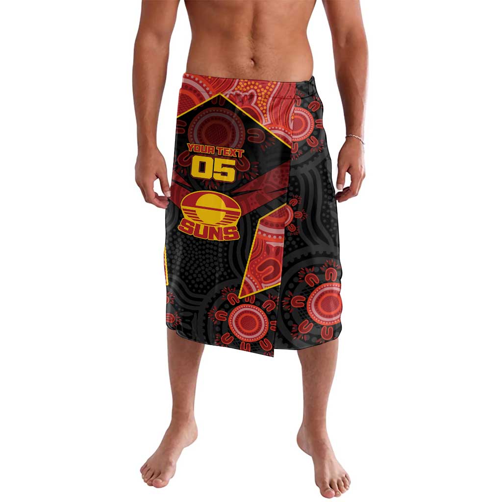 Custom Gold Coast Suns Red Lavalava Football Player Sun Emblem Dynamic