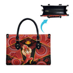 Gold Coast Suns Red Leather Bag Football Player Sun Emblem Dynamic