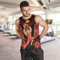 Custom Gold Coast Suns Red Men Tank Top Football Player Sun Emblem Dynamic
