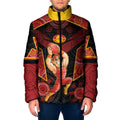 Custom Gold Coast Suns Red Padded Jacket Football Player Sun Emblem Dynamic