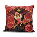 Gold Coast Suns Red Pillow Cover Football Player Sun Emblem Dynamic