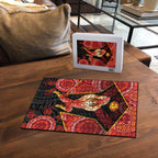 Gold Coast Suns Red Puzzle Football Player Sun Emblem Dynamic
