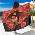 Gold Coast Suns Red Sarong Football Player Sun Emblem Dynamic