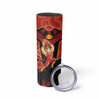 Custom Gold Coast Suns Red Skinny Tumbler Football Player Sun Emblem Dynamic