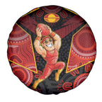 Gold Coast Suns Red Spare Tire Cover Football Player Sun Emblem Dynamic